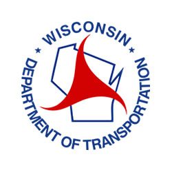 Wisconsin department of transportation logo.